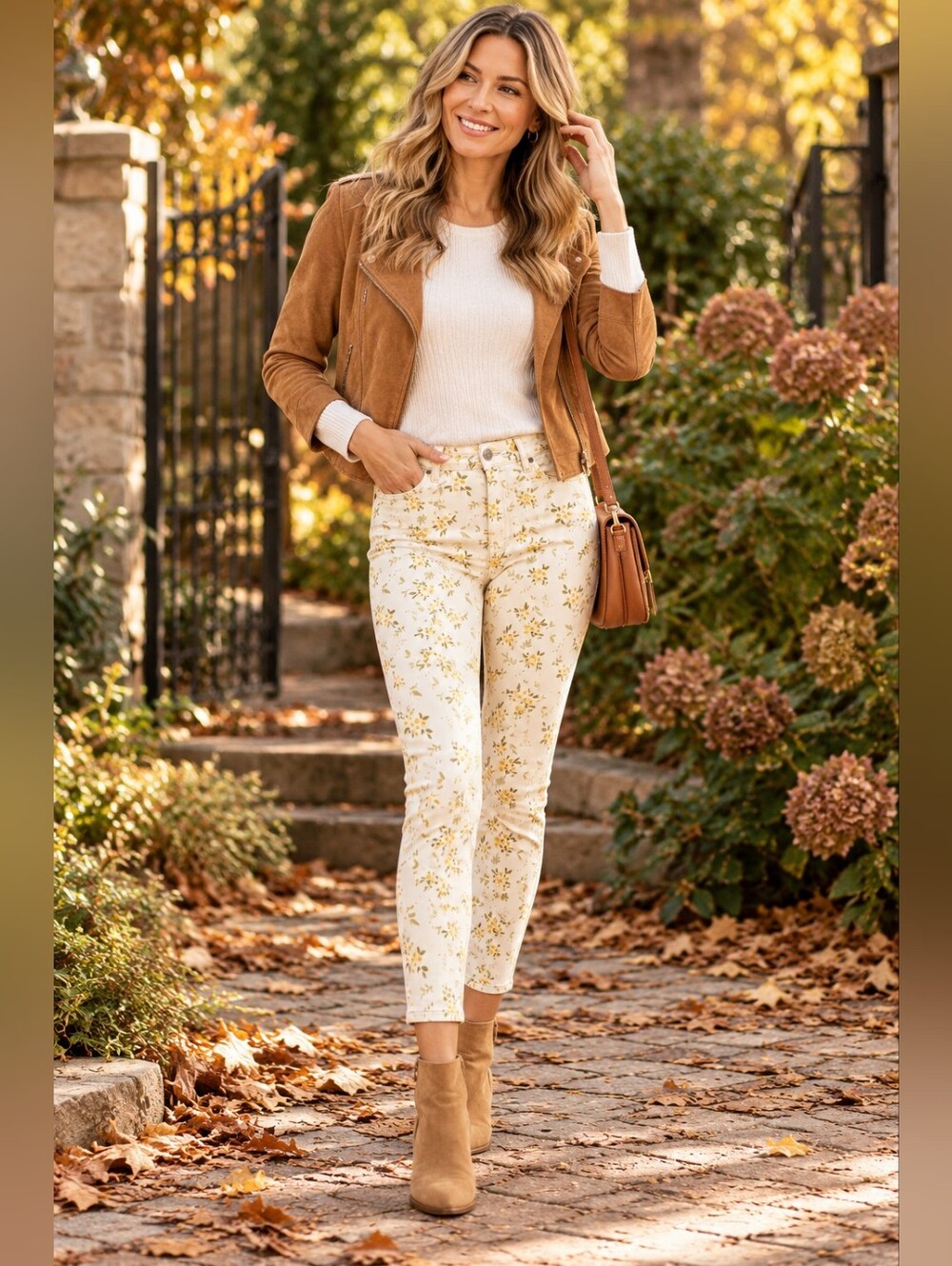 JUDY BLUE Women's Skinny Jeans Floral Split Hem Stretch Yellow Cream Various NEW